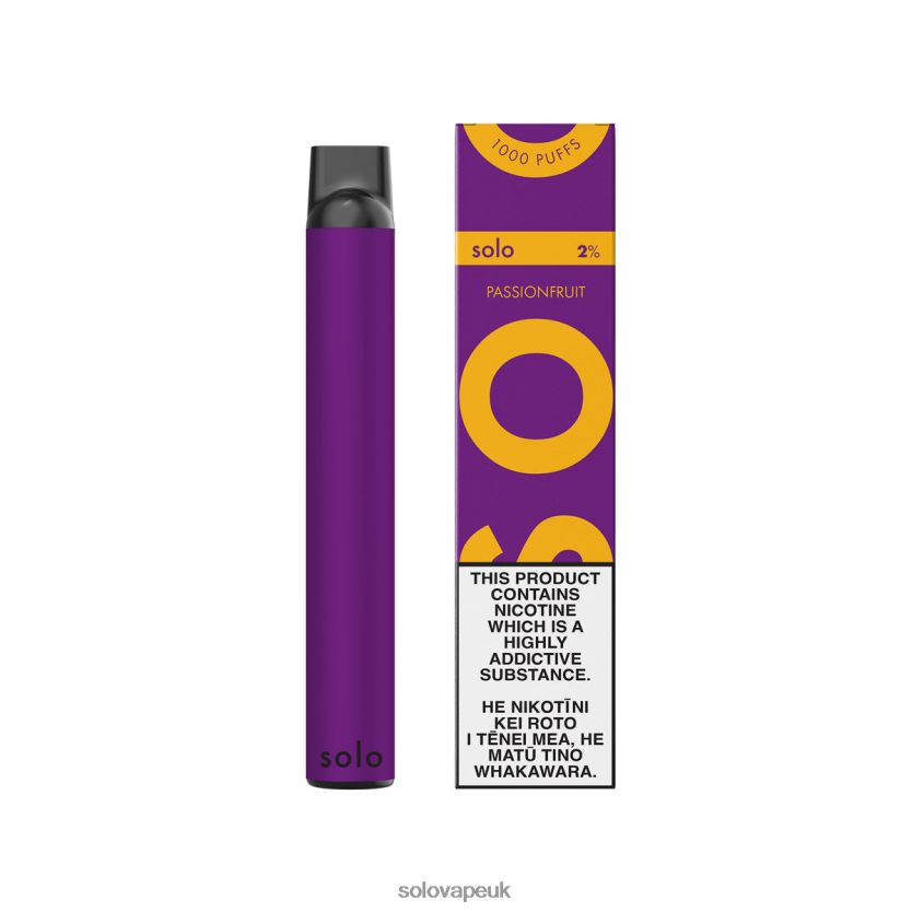 Solo Disposable Vape Passionfruit 84T28414 | Solo Disposable Vape